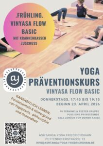 Flyer mit Angebot zum nächsten Kursstart am 23. April 2026